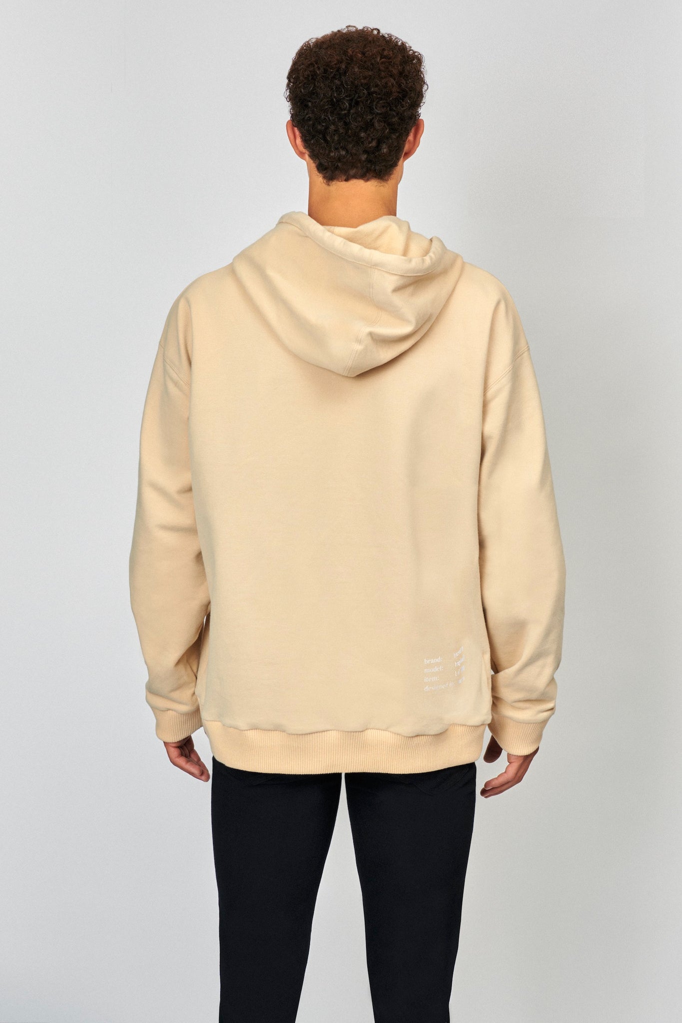 beige hoodie - unisex