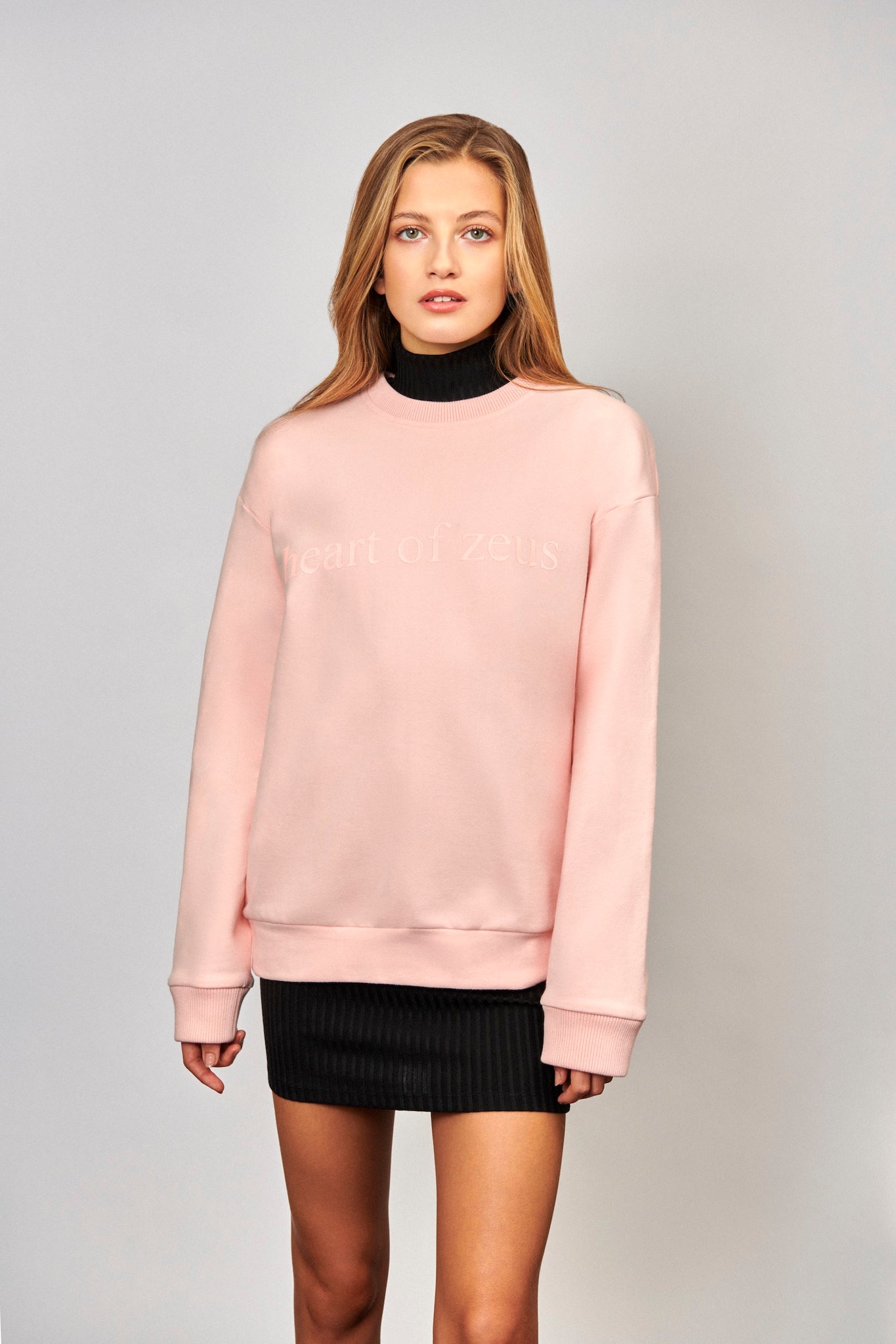 peach sweater - unisex