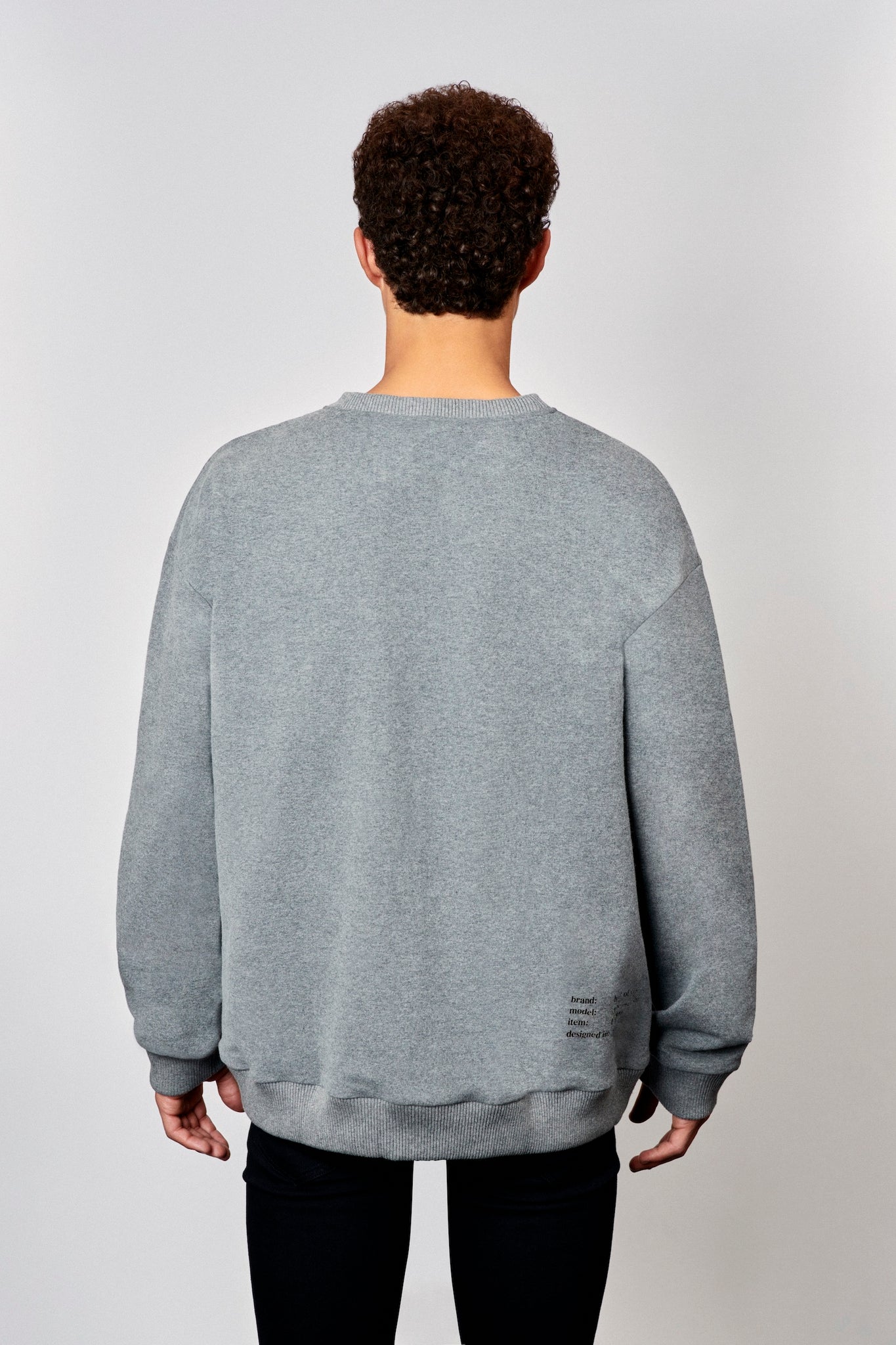 grey sweater - unisex
