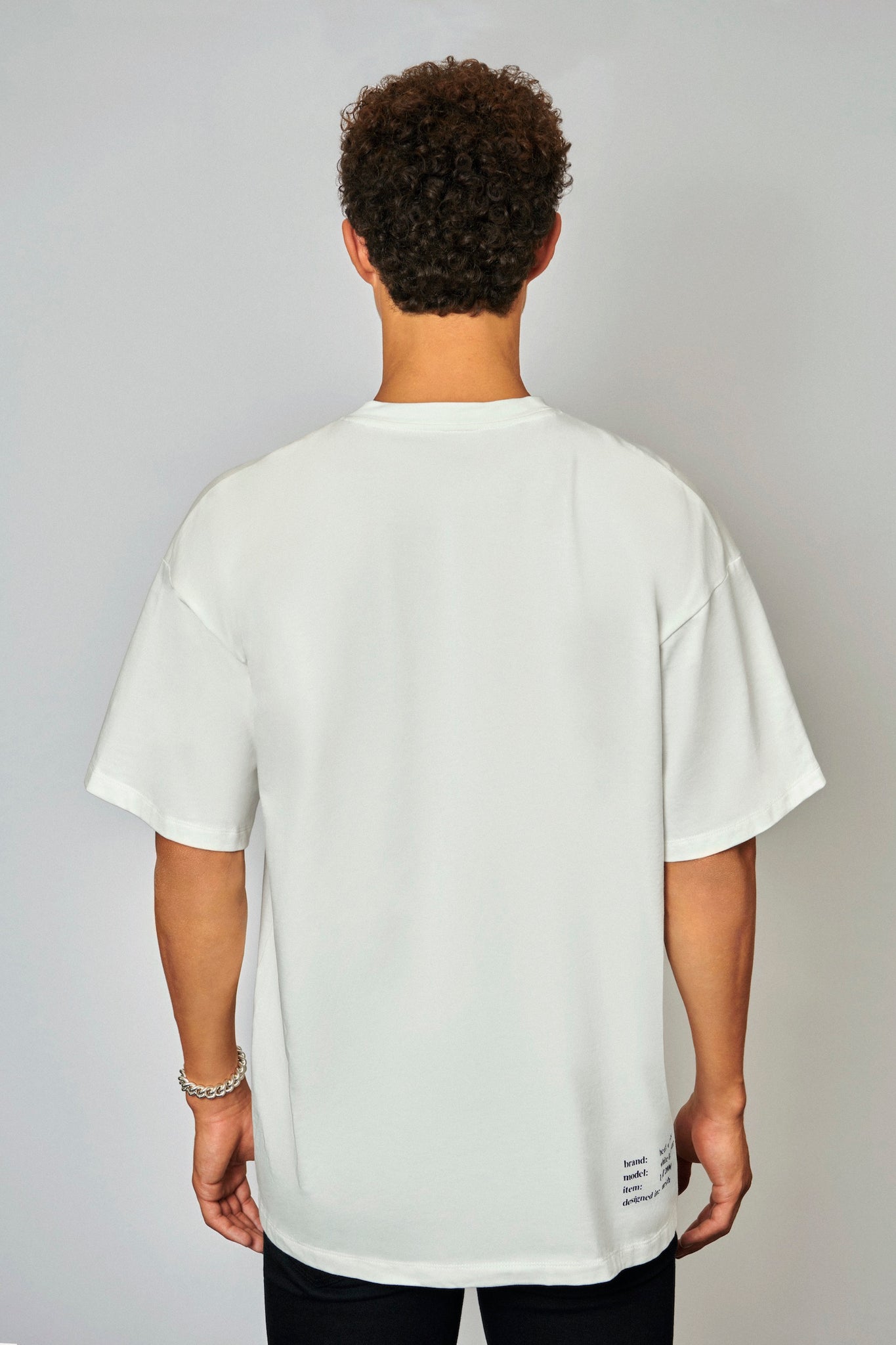 white logo t-shirt - unisex